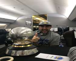 He was honored with the title of most valuable player of the season of 2018-19 by NBL and awarded with an Andrew Graze Trophy.